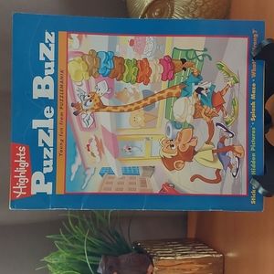 Highlights Puzzle Buzz. Children's puzzle book. stickers included. Like new!